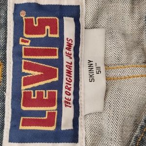 Levis skinny 511 light wash jeans